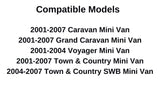 Driver Left Side Rear Sliding Cargo Door Window Door Glass Compatible with Dodge Caravan/Dodge Grand Caravan/Chrysler Town & Country 2001-2007 Models/Chrysler Voyager 2001-2004 Models