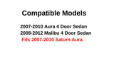 Laminated Passenger Right Side Front Door Window Door Glass Compatible with Chevrolet Malibu 2008-2012 (Not For Malibu Classic)/Saturn Aura 2007-2010 Models