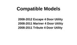 Passenger Right Side Quarter Window Quarter Glass Compatible with Mercury Mariner/Mazda Tribute/Ford Escape 2008-2012 Models