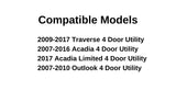 Passenger Right Side Front Door Window Door Glass Compatible with Chevrolet Traverse 2009-2017 Models