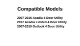 Passenger Right Side Rear Door Window Door Glass Compatible with GMC Acadia/Saturn Outlook 2007-2016 Models /Acadia Limited 2017 Models