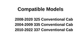 Driver Left Side Front Door Window Glass Compatible with Peterbilt 325 / 335 / 337 2004-2022 Models