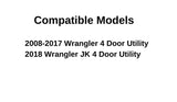 OEM Driver Left Side Rear Vent Window Vent Glass Compatible with Jeep Wrangler 4 Door Utility 2008-2017 Models/Wrangler JK 4 Door Utility 2018 Models
