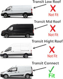 Back Window Back Glass Driver Left Side Compatible with Ford Transit Connect 2010-2013 Models