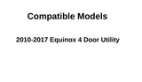 Driver Left Side Rear Door Window Door Glass Compatible with Chevrolet Equinox 2010-2017 Models
