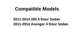 Laminated Passenger Right Side Front Door Window Door Glass Compatible with Chrysler 200/ Dodge Avenger 4-Door Sedan 2011-2014 Models