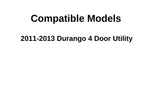Driver Left Side Rear Door Window Door Glass Compatible with Dodge Durango 2011-2021 Models