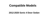 Passenger Right Side Rear Door Window Door Glass Compatible with Chevrolet Sonic 4 Door Sedan 2012-2020 Models