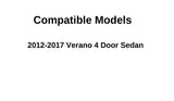 Passenger Right Side Rear Door Window Door Glass Compatible with Buick Verano 2012-2017 Models