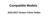 Driver Left Side Rear Door Window Door Glass Compatible with Buick Verano 2012-2017 Models