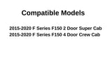 Heated Power Back Slider Back Window Back Glass Privacy Compatible with Ford F-Series F150 Pickup 2015-2020 Models