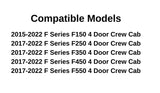 Platinum Edition Passenger Right Side Rear Door Window Door Glass Compatible with Ford F150 4 Door Crew Cab 2015-2020 Models / F250 F350 F450 F550 4 Door Crew Cab 2017-2022 Models