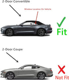 OE Driver Left Side Quarter Window Quarter Glass Compatible with Ford Mustang 2 Door Convertible 2015-2022 Models