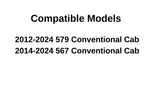 Back Window Back Glass Compatible with Peterbilt 579 2012-2021 / 567 2014-2021 Models