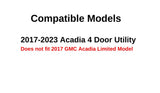 Driver Left Side Rear Door Window Door Glass Compatible with GMC Acadia 2017-2023 Models (not for Acadia Limited Model)