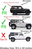 Heated Privacy Back Tailgate Window Back Glass Compatible with Jeep Wrangler 2018-2022 Models (Not For 2018 Wrangler JK)