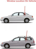 Driver Left Side Rear Vent Window Vent Glass Compatible With Hyundai Elantra 1996-2000 Models