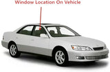 Passenger Right Side Front Door Window Door Glass Compatible with Lexus ES300 1997-2001 Models