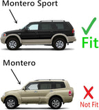Driver Left Side Rear Vent Window Vent Glass Compatible with Mitsubishi Montero Sport 1997-2007 Models