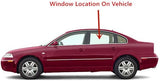 Driver Left Side Rear Door Window Door Glass Compatible with Volkswagen Passat 1998-2005 Models