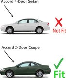 Driver Left Side Door Window Door Glass Compatible with Honda Accord 2 Door Coupe 1998-2002 Models