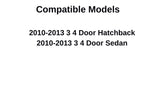 Driver Left Side Front Door Window Door Glass Compatible with Mazda 3 2010-2013 Models