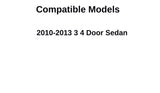 Heated Back Window Back Glass Compatible with Mazda 3 4 Door Sedan 2010-2013 Models