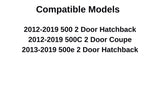 Driver Left Side Door Window Door Glass Compatible with Fiat 500 / 500C / 500e 2012-2019 Models