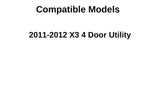 Passenger Right Side Front Door Window Door Glass Compatible with BMW X3 2011-2012 Models