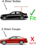Driver Left Side Rear Vent Window Vent Glass Compatible with Mercedes Benz C250 / C300 / C350 / C63 AMG 4 Door Sedan 2012-2014 Models