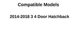 Heated Back Window Back Glass Compatible with Mazda 3 4 Door Hatchback 2014-2018 Models