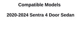 Passenger Right Side Rear Door Window Door Glass Compatible with Nissan Sentra 2020-2024 Models