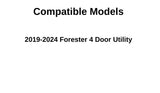 Driver Left Side Front Door Window Door Glass Compatible with Subaru Forester 2019-2024 Models
