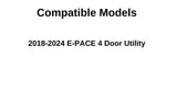 Driver Left Side Front Door Window Door Glass Compatible with Jaguar E-PACE 2018-2024 Models