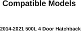 OEM Driver Left Side Front Door Window Door Glass Compatible with Fiat/Chrysler 500L 2014-2021 Models