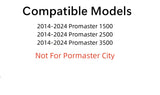 Passenger Right Side Front Vent Window Vent Glass Compatible with Ram Promaster 1500 2500 3500 Cargo Van 2014-2024 Models (Not for Promaster City Van)