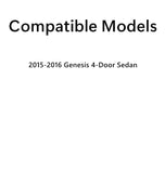 Laminated Driver Left Side Rear Door Window Door Glass Compatible with Hyundai Genesis 4-Door Sedan 2015-2016 Models