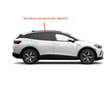 Tempered Passenger Right Side Rear Door Window Door Glass Compatible with Volkswagen ID.4 2021-2025 Models