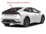 Heated Tempered Rear Back Window Back Glass Compatible with Toyota Prius / Prius Prime / Plug-in 2023-2025 Models