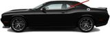 Driver Left Side Quarter Window Quarter Glass Compatible with Dodge Challenger 2 Door Coupe 2008-2023 Models