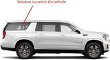Driver Left Side Rear Quarter Window Quarter Glass With Alarm Wire Compatible with Chevrolet Suburban /GMC Yukon XL 2021-2022 Models (Not For Yukon)