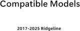 Driver Left Side Rear Door Window Door Glass Compatible with Honda Ridgeline 2017-2025 Models