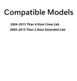 Passenger Right Side Front Door Window Door Glass Compatible with Nissan Titan 2004-2015 Models