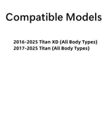 Manual Rear Back Slider Window Back Glass Compatible with Nissan Titan / Titan XD 2016-2025 Models