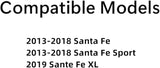 Passenger Right Side Front Door Window Door Glass Compatible with Hyundai Santa Fe 2013-2018 Models / Santa Fe Sport 2013-2018 Models / Santa Fe XL 2019 Models