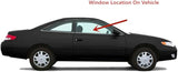 Driver Left Side Door Window Door Glass Compatible with Toyota Solara 1999-2003 Models