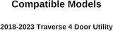 Driver Left Side Quarter Window Quarter Glass Compatible with Chevrolet Traverse 2018-2023 Models