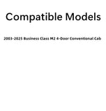 Driver Left Side Rear Door Window Door Glass Compatible with Freightliner Business Class M2 2003-2025 4-Door Models