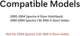 Driver Left Side Front Door Window Door Glass Compatible with Kia Sephia 4 Door Sedan 1998-2001 Models