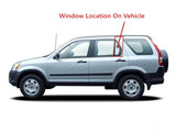 Clear Tempered Driver Left Side Rear Vent Window Vent Glass Compatible with Honda CR-V 2002-2006 Models